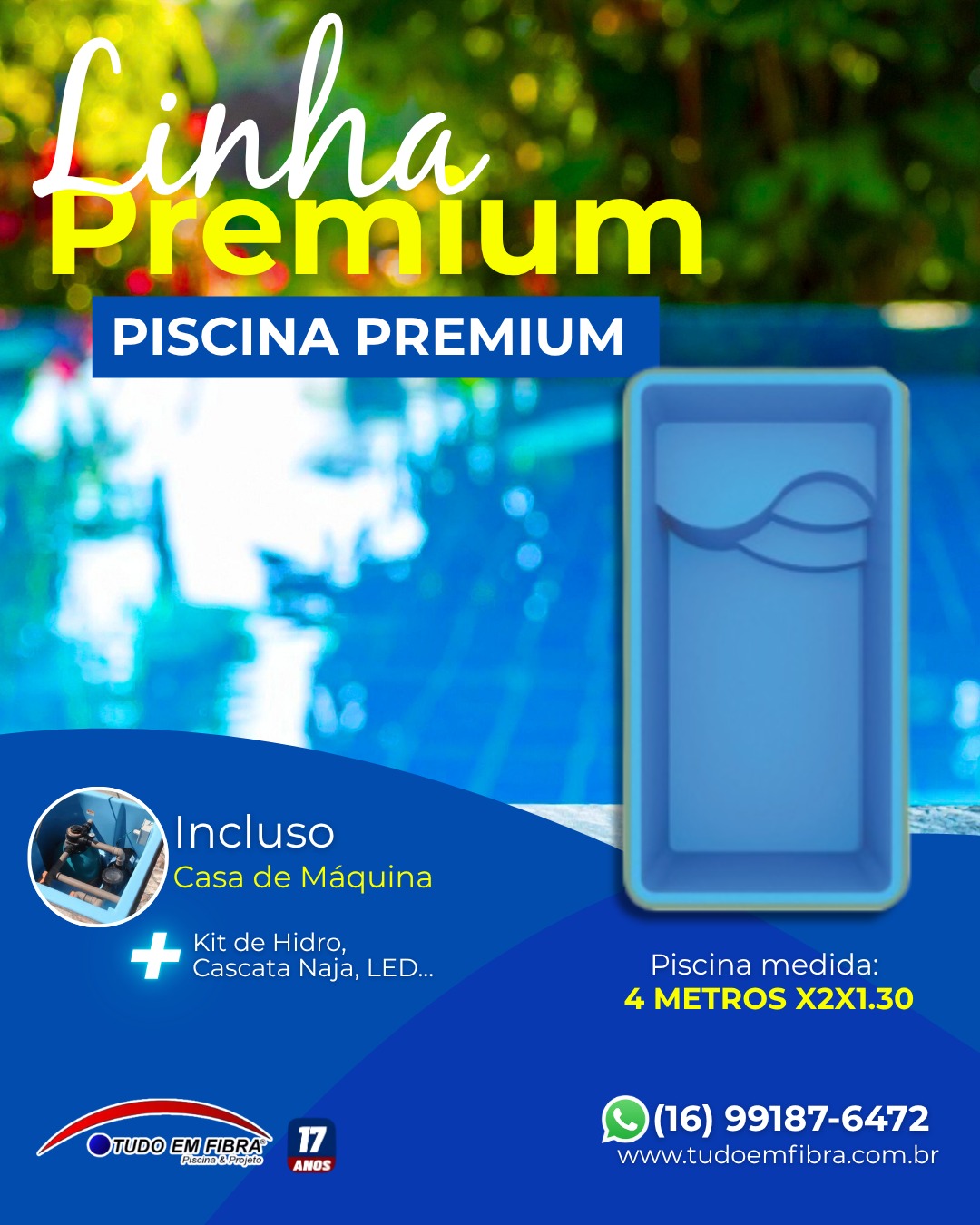 Piscina em Fibra de Vidro - Projeto 13