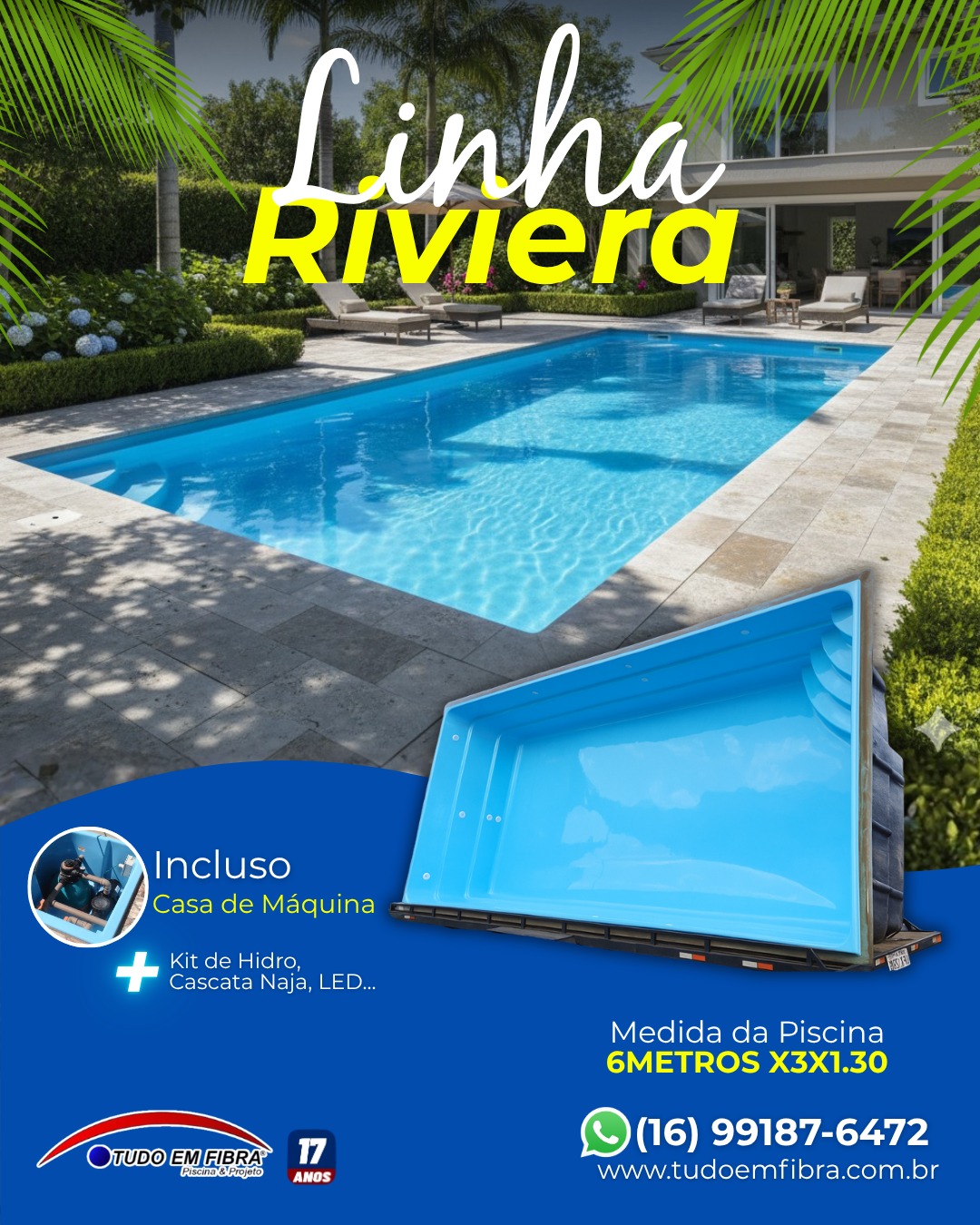 Piscina em Fibra de Vidro - Projeto 18