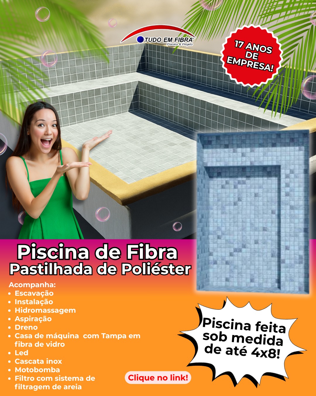 Piscina em Fibra de Vidro - Projeto 9